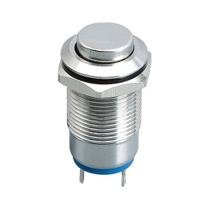 Метален прекинувач за притискање на копче 12 мм без светлина