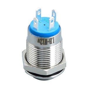 Interruptor de botón de metal momentáneo de 12 mm LED de logotipo de alta potencia