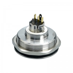 Interrupteur à bouton-poussoir en acier inoxydable de 40 mm