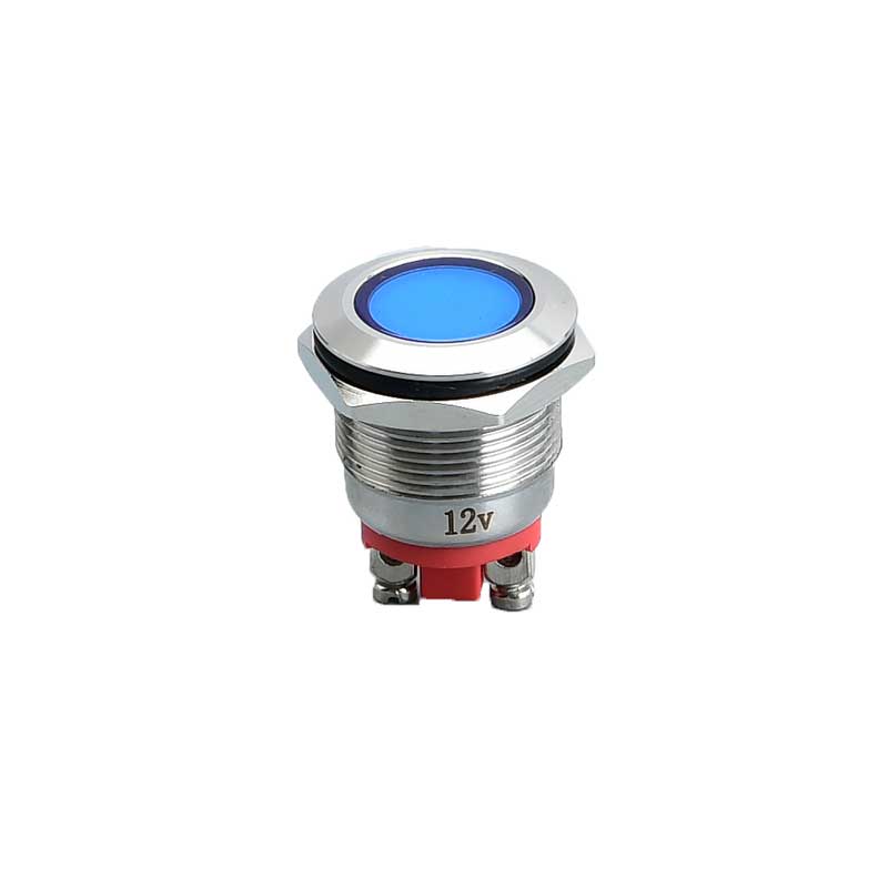 Luces indicadoras LED de sinal de lámpada piloto impermeable de 19 mm con terminal de rosca