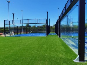Produsen Lvyin langsung rega paling apik Tuku Lapangan Tenis Padel Lapangan Padel kanggo njero ruangan lan ruangan