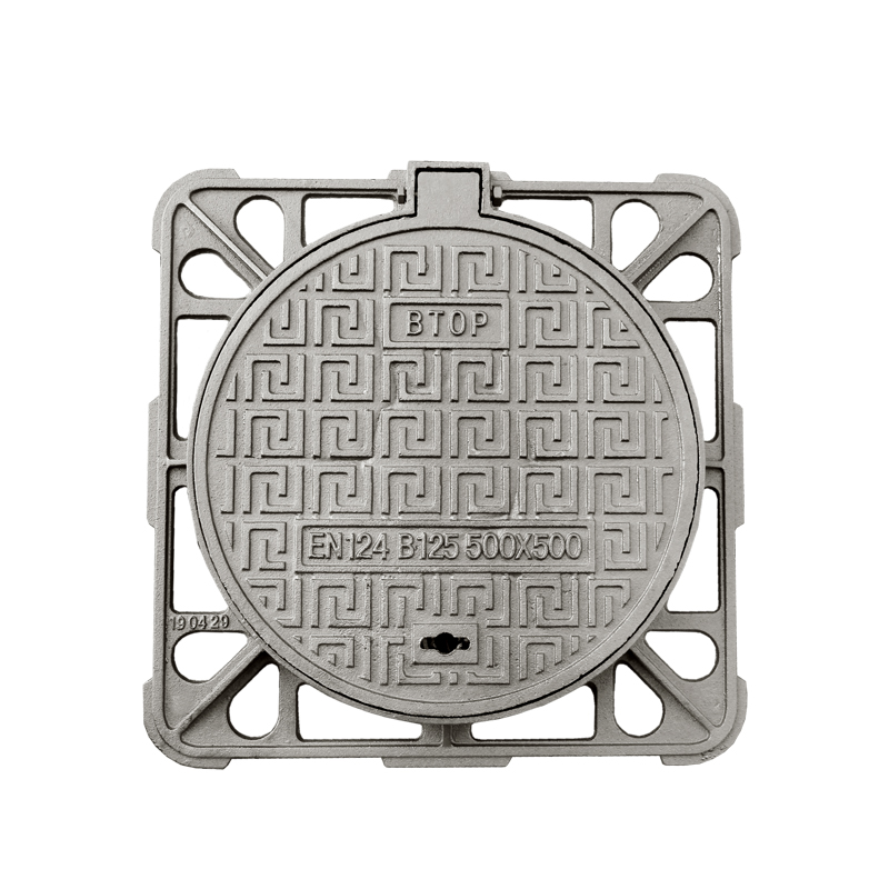 (B125) EN124 Road Gully Cover Round Ductile Iron Manhole Cover and Frame Featured Image