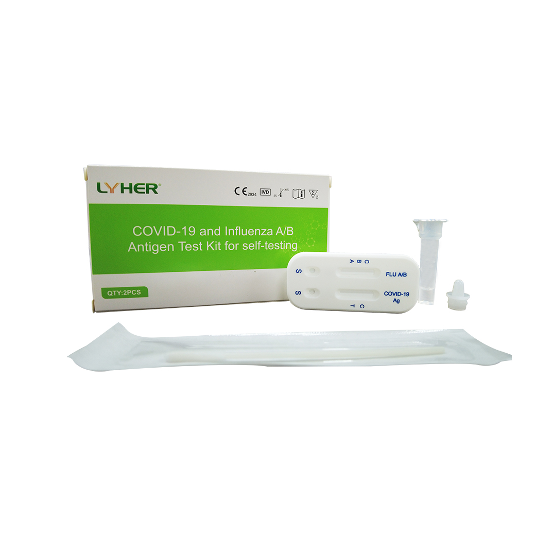 COVID-19 and Influenza AB Antigen Test Kit for self-testing