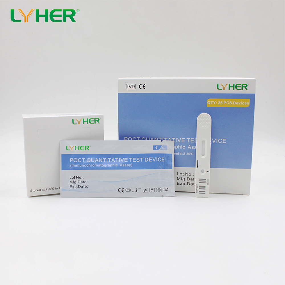 Methamphetamine/Morphine (MET/MOP) hair drug trace rapid test kit