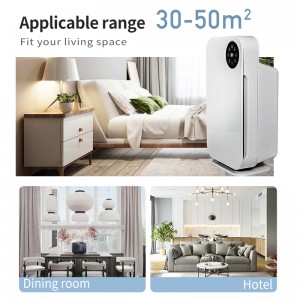 តម្លៃរោងចក្រ RoHS Home ប្រើ Air Portable Air Cleaner True HEPA Air Purifier