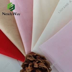 100% Nylon Shine Thin Tulle Diamond Mesh Net Tissu pour robe de mariée de mariage