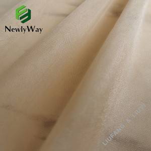 100% Nylon Shine Thin Tulle Diamond Mesh Net Fabric para sa Wedding Bridal Gown