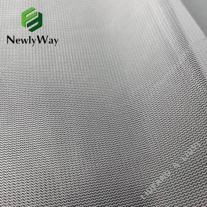 100 polyester curved knitting ສີຂາວ tulle net fabric ສໍາລັບຖົງຊັກ