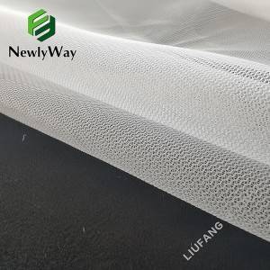 100 poliestere curvatu maglia bianca di tulle rete di rete per u saccu di lavanderia