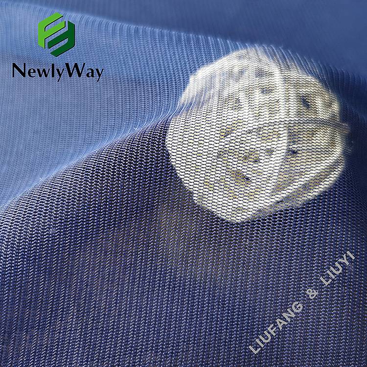 Модная і сучасная трыкатажная сетка з нейлонавага валакна Power Stretch Tulle для швейнай вопраткі