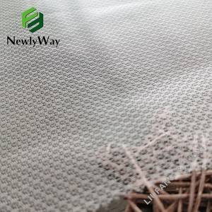 ფუმფულა სტილის ტილის ნეილონის ბრილიანტის ქსელის ქსოვილი ტანსაცმლის ყდისთვის