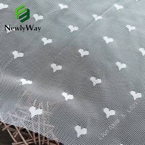 Плетена ткаенина од најлон спандекс во облик на срце за интимна облека