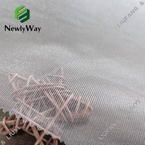 Kualitas Tinggi 100% Polyester Square Grid Mesh Tulle Kain Jaring kanggo Rok Gelembung