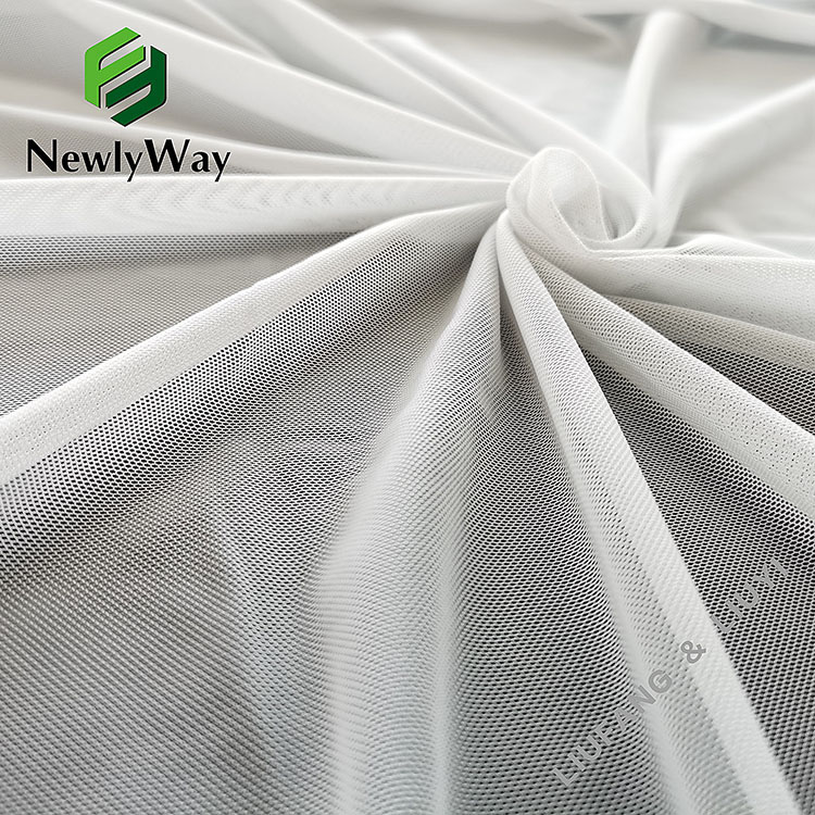 Højkvalitets 40D nylon spandex mesh strikket stretchstof til beklædningsgenstande