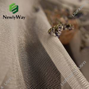 Гарячий продаж шестикутної нейлонової сітчастої сітчастої блискучої тюльової тканини для весільної фати