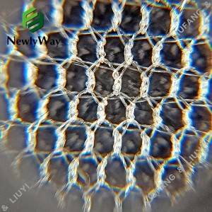 Kupisa Kutengeswa Hexagonal Nylon Mesh Net Shine Tulle Fabric yeWedding Veil