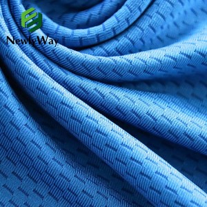Simmer ademend bal wear sportklean polyester stof 130gsm polyester bakstien doek fabrikanten in grut oantal spot direkte ferkeap