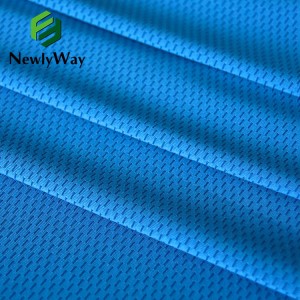 Balle respirante d'été vêtements de sport polyester tissu 130gsm polyester brique tissu fabricants un grand nombre de ventes directes sur place