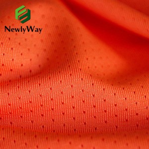 Polyester star weft knitting polyester low elastic elastic star မြင့် elastic jacquard mesh ထည်