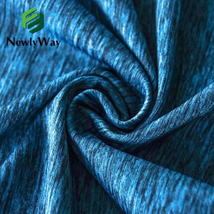 Magic color pull სპორტული დარბაზი მაღალი ელასტიური სუნთქვის ქსოვილის იოგას აცვიათ მაისურის ქსოვილი