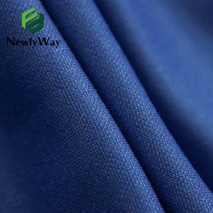 Newlyway 100D peigné polyester couverture coton santé tissu double face école uniforme tricot tissu usine approvisionnement direct