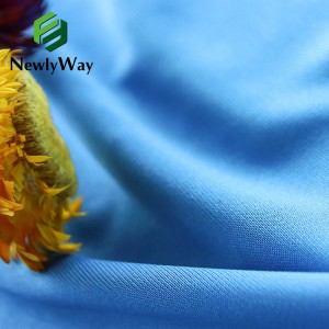 50D flat cloth polyester knitting Jiadji Brib T shirt sportswear composite base nga tela spot fabric