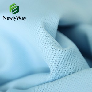 Polyester-spandex mat gaasstof met kralen Poloshirt schooluniform stof Elastische mode balkleding sportkleding gebreide stof