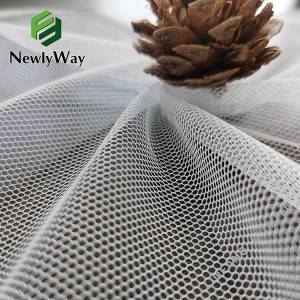 Poliéster ringan sagi genep honeycomb net tulle bolong lawon pikeun bantal olahraga