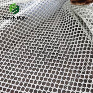 Tecido de malha de malha poli urdidura de qualidade do fabricante para saco de lavanderia