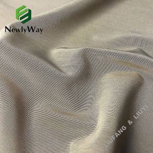 Ang medium nga gibag-on nga nylon spandex stretch mesh knit fabric para sa bulsa