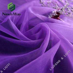 Shrink-Resistant Nylon Diamond Mesh Tulle Net Fabric for Dresses