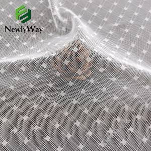 Дөрвөлжин давхар шугам загвартай Nylon Spandex нэхмэл сүлжмэл торон сунгах даавуу