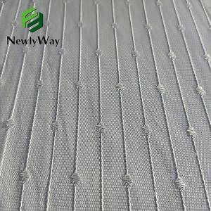 Läpinäkyvä nylon ja polyesteri pilkullinen loimi neulottu mesh tylli kangas hääpitsi