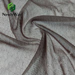 Trendy nylon stretch tricot strikket slangeskinn design trykt blonde stoff online engros
