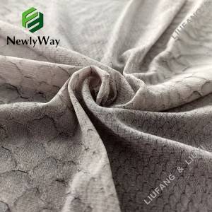 Trendy nylon stretch tricot knit snakeskin ການອອກແບບ fabric lace ພິມອອນໄລນ໌ຂາຍສົ່ງ