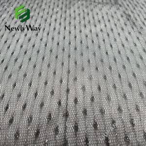 Ultramoderne warp gebreide sliver thread nylon fiber kant trim tulle stof foar rok syn kant