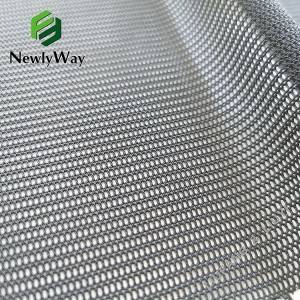 Veľkoobchodná polyesterová spandexová štvorcová sieťová osnovná pletenina na odevy