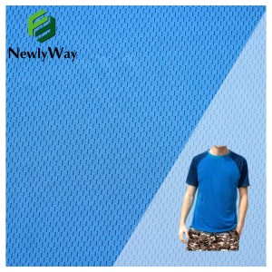 Sommer pustende ball wear sportsklær polyester stoff 130gsm polyester murstein klut produsenter et stort antall spot direkte salg