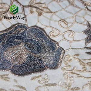 Најновија афричка чипкана тканина растворљива у води