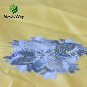 China ifektri Embroidered Satin Lace Indwangu