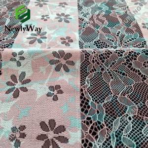 tissu de dentelle de maille imprimé tricoté chaîne de coton de polyester vente en gros en ligne pour la couture