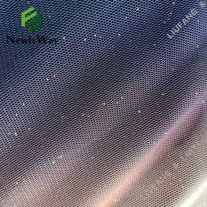 Χρώματα ουράνιο τόξο εμπριμέ και γκλίτερ νάιλον πλέγμα δαντέλας για φούστες/ντεκόρ