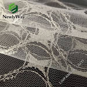 osnovná pletenina z nylonového plátku tylová čipkovaná tkanina na odevné doplnky