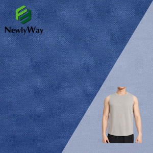 Newlyway 100D χτενισμένο πολυεστερικό κάλυμμα βαμβακερό ύφασμα υγείας διπλής όψης σχολική στολή πλεξίματος ύφασμα εργοστασίου άμεση προμήθεια