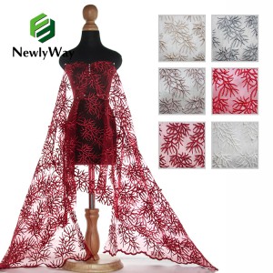 Полі тюль сітка перли вишивка швейцарське мереживо тканина для виготовлення суконь сукні