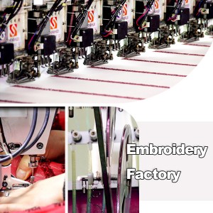 IFactory Customization 3D Appliques embroyired French Tulle Lace Fabric
