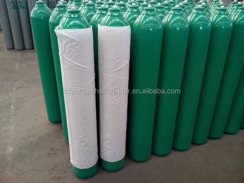 O2 Gas Cylinder Chinese Manufacturers Nagbibigay ng 40l Storage ng Industrial Gases High with Valve Empty Gas Cylinder Price ISO9809-3