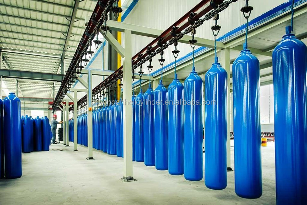 О2 гасни цилиндар Кинески произвођачи обезбеђују високо складиштење индустријских гасова од 40 л са празним вентилом за цилиндар за гас ИСО9809-3