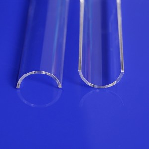 Заоблени стаклени стакла од кварцен
