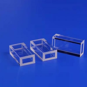 Personalitza el tub de vidre de quars de sílice fosa transparent quadrat